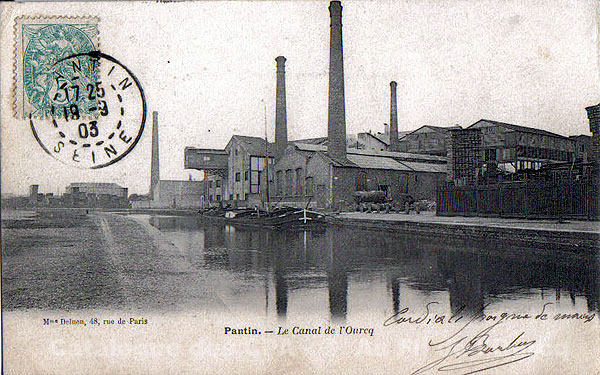 Pantin. - Le Canal de l'Ourcq